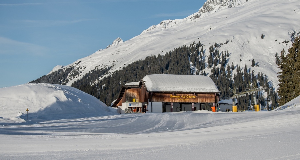 Das Foto zeigt die Sesselbahn Cauma
