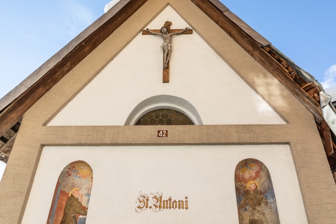 Aufnahme der Kapelle Sogn Antoni in Andiast