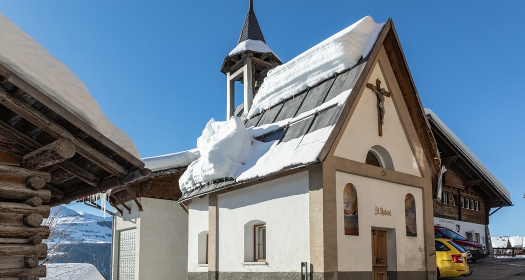 Aufnahme der Kapelle Sogn Antoni in Andiast