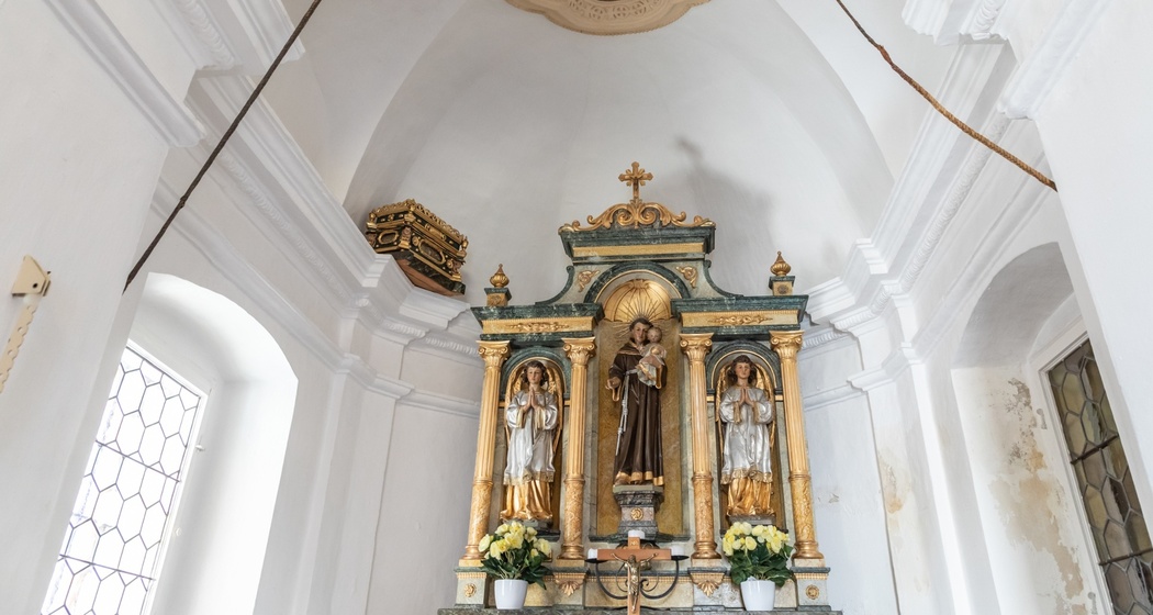 Aufnahme der Kapelle Sogn Antoni in Andiast