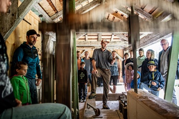 Das Foto zeigt die Führung der Resgia Gneida