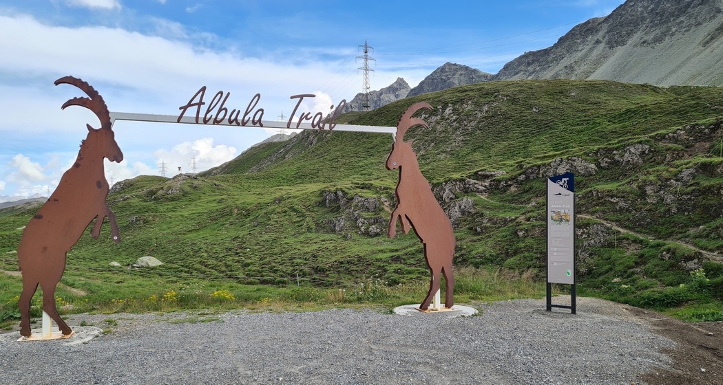 Beginn des Albula Trails