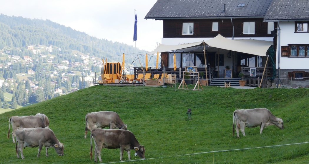 Bergrestaurant Crest`ota im Sommer