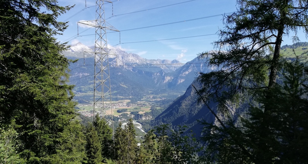 Aussicht auf Rhäzüns und Bonaduz