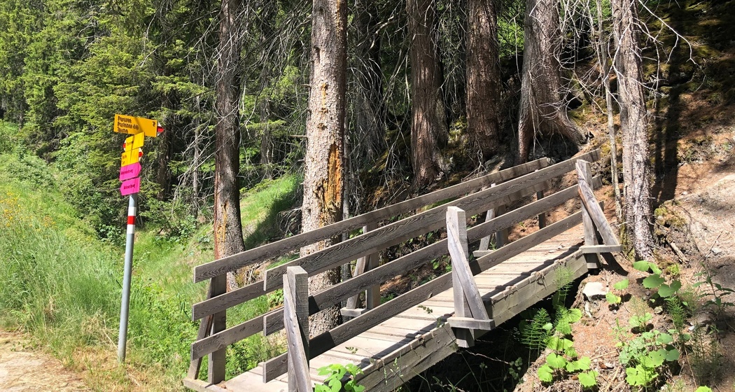 Abzweigung Richtung Parsiras