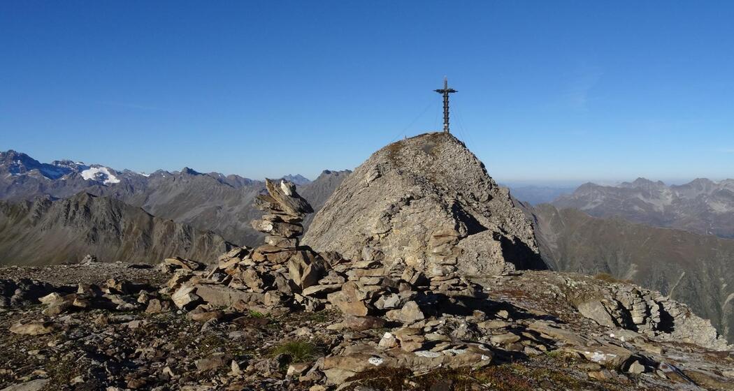 Der Greitspitz auf 2870 m ist der höchste Punkt der Tour