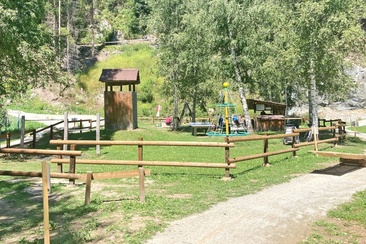 Aufnahme des Bikeparks Igniu.