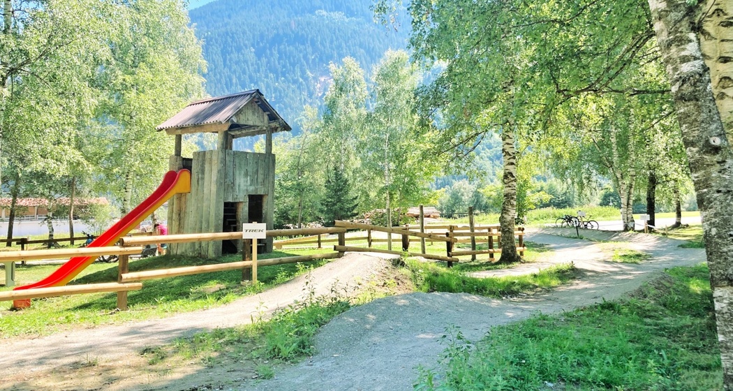 Aufnahme des Bikeparks Igniu.