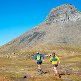 Trailruning mit Blick auf dem Kistenstöckli
