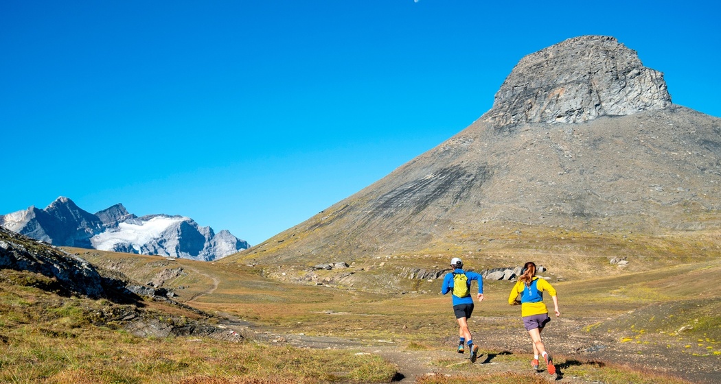 Trailruning mit Blick auf dem Kistenstöckli