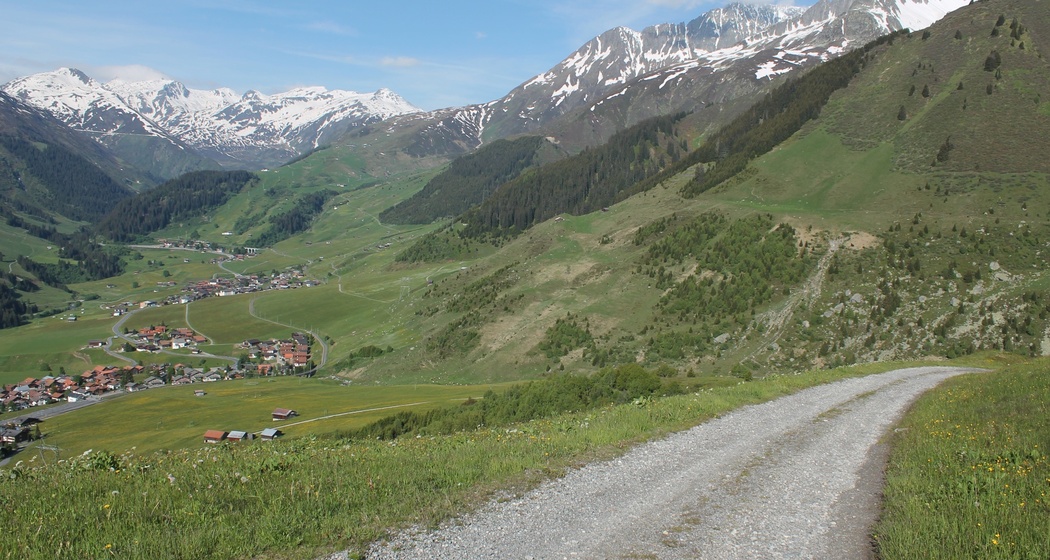 Ein Blick zurück ins Tal