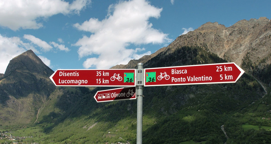 Valle di Blenio mit dem Fahrrad