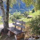 Abschnitt des Sagenweges in Sumvitg.