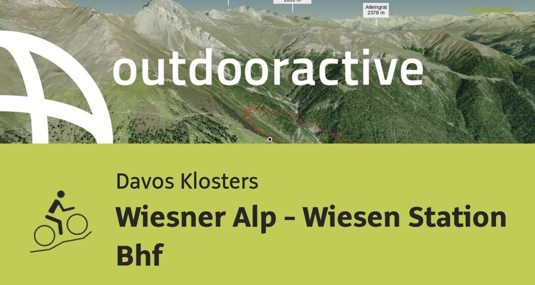 Mountainbike-tour in Davos Klosters: Wiesner Alp - Wiesen Station Bhf