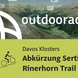 Mountainbike-tour in Davos Klosters: Abkürzung Sertig Dörfli - Rinerhorn Trail