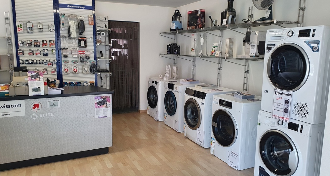 Waschmaschinen der Elektro Cadruvi AG in Ilanz