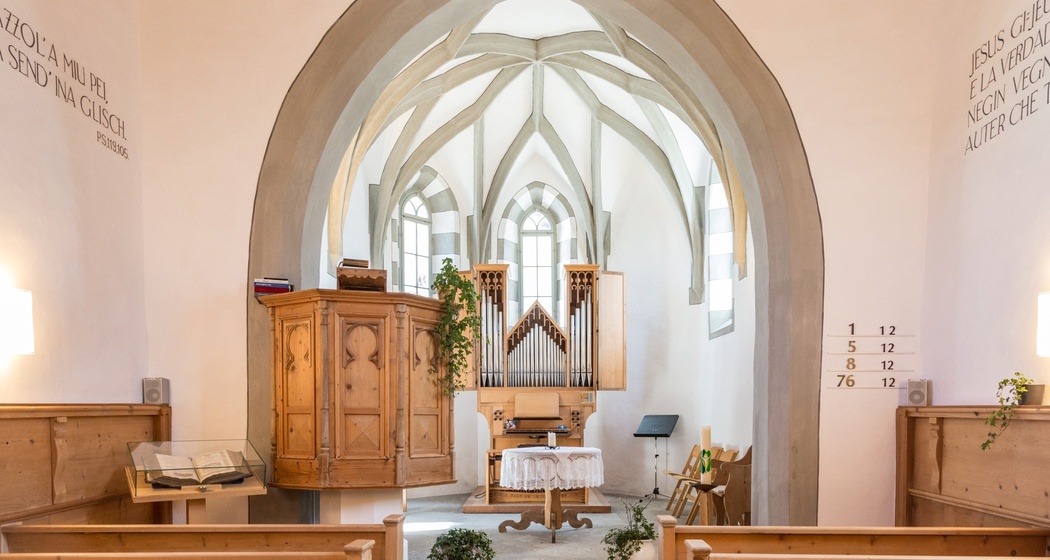 Inneneinrichtung, Evangelische Kirche in Riein
