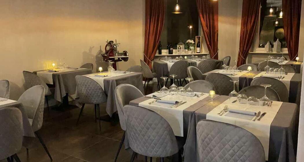 la sala ristorante dell'albergo Stazione
