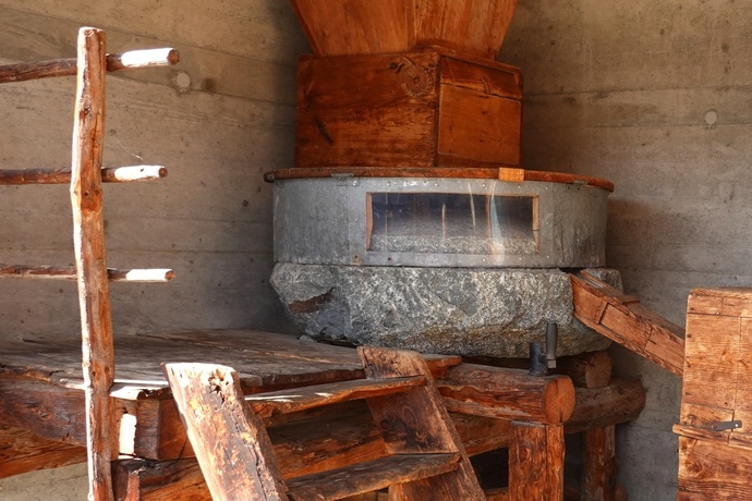 Aufnahme der alten Mühle in Sogn Benedetg