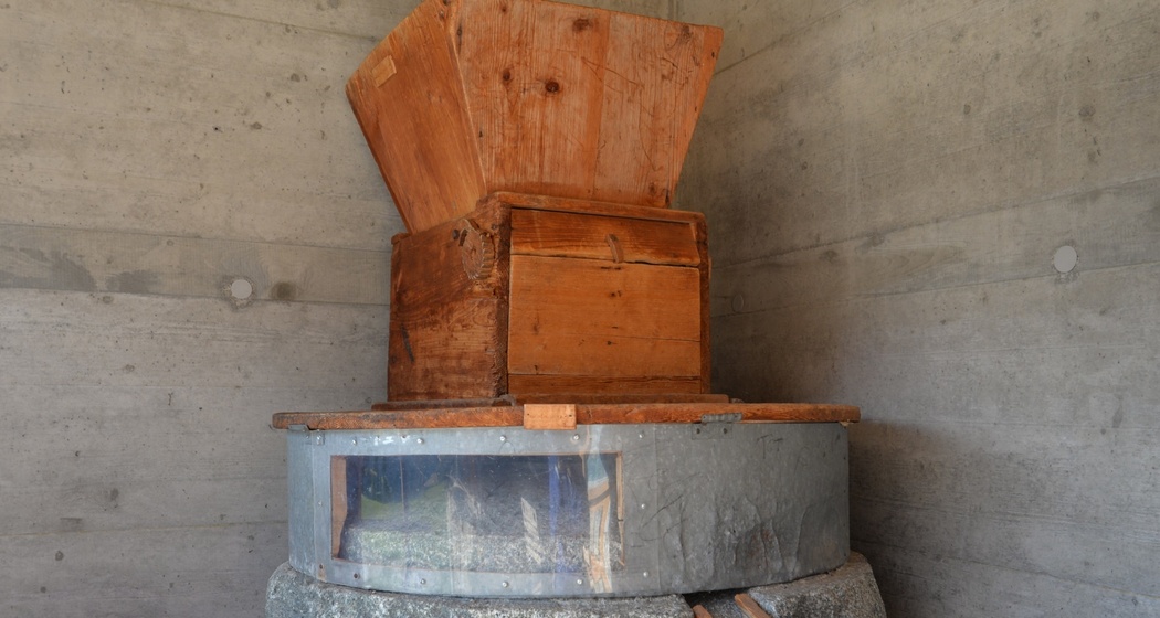 Aufnahme der alten Mühle in Sogn Benedetg