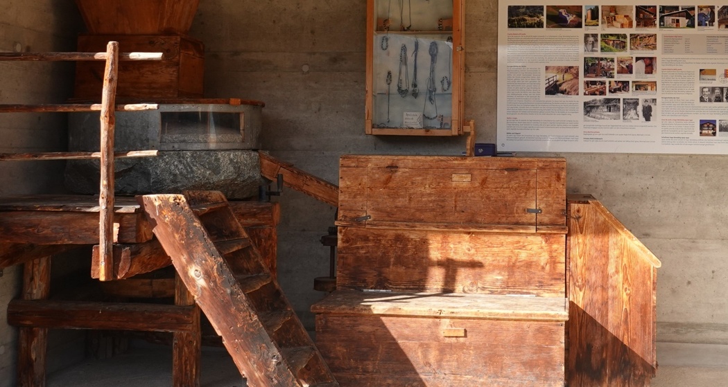 Aufnahme der alten Mühle in Sogn Benedetg