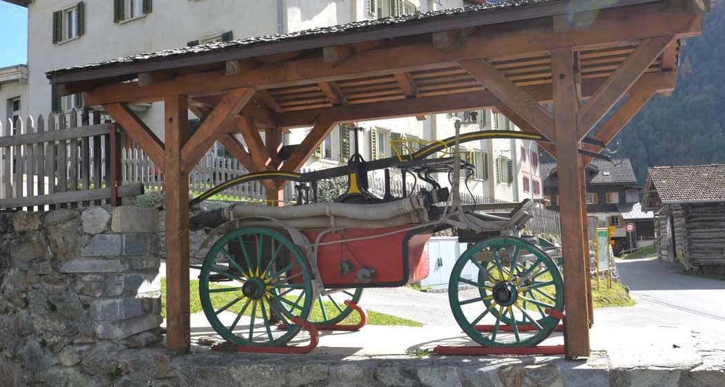 Aufnahme der alten Wasserpumpe in Cumpadials