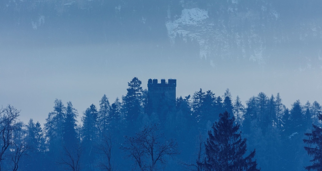 Ruine Alt Sins im Winter