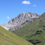 tappa 8: vista sul Piz Ela da Parsettens