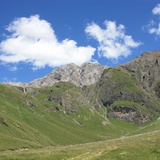 Etappe 9: Cotschna - Egipta; im Hintergrund Piz Ela