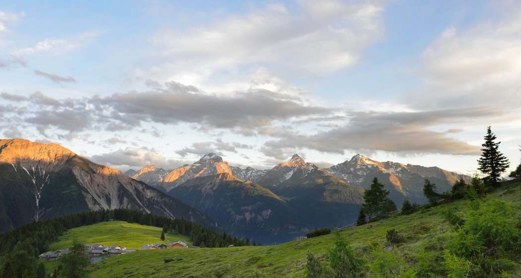 Etappe 16: Aussicht von der Wiesner Alp