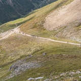 Die letzten Meter des Anstiegs auf den Chaschauna-Pass