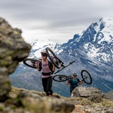 passage à pied jusqu'au sommet