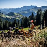 Pause mit Sicht auf Brigels