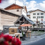 Fontaine en bois à Valendas