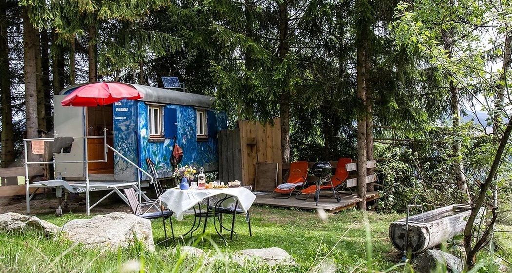 Bauwagen Sundelas, in Stierva