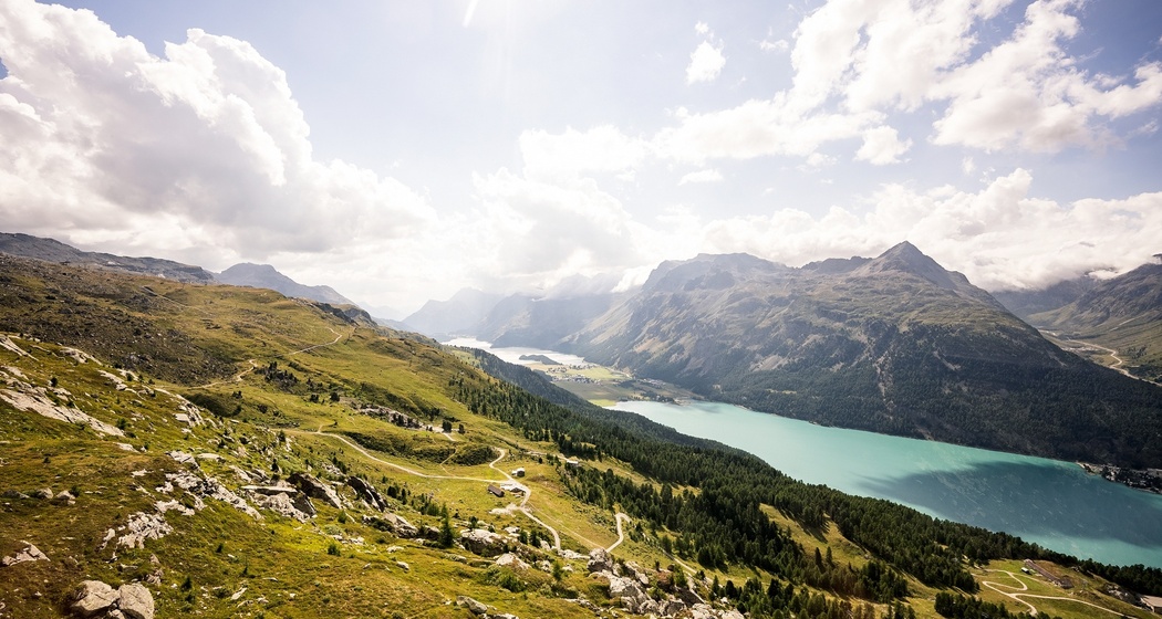 Blick auf die Seenlandschaft