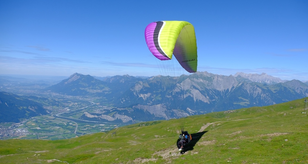 Gleitschirm Tandemfliegen im Heidiland