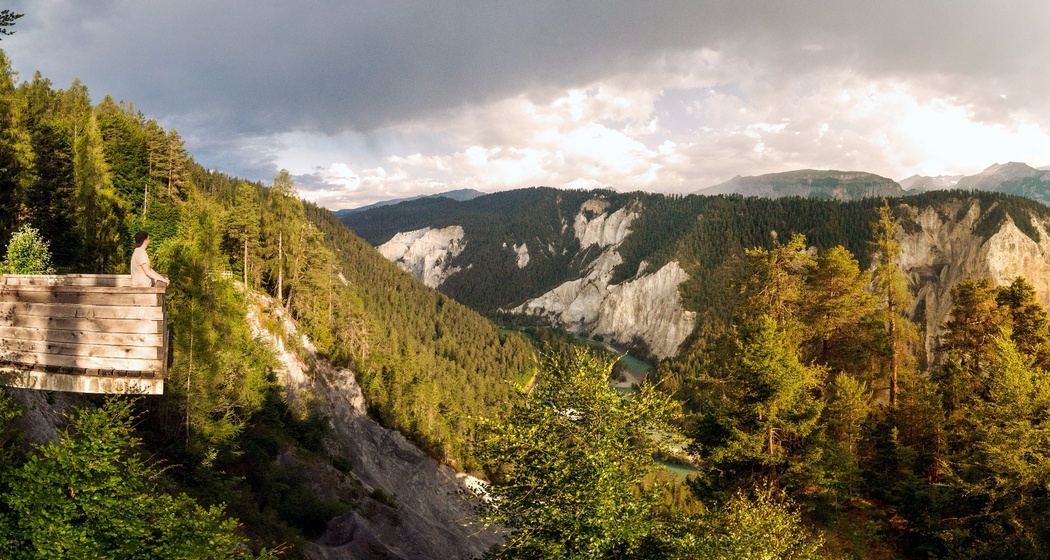 Aussichtsplattform Islabord bei Versam