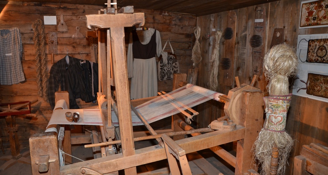 Webstuhl im Safier Heimatmuseum