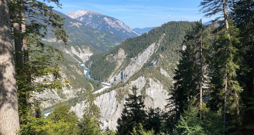 Blick in die Rheinschlucht