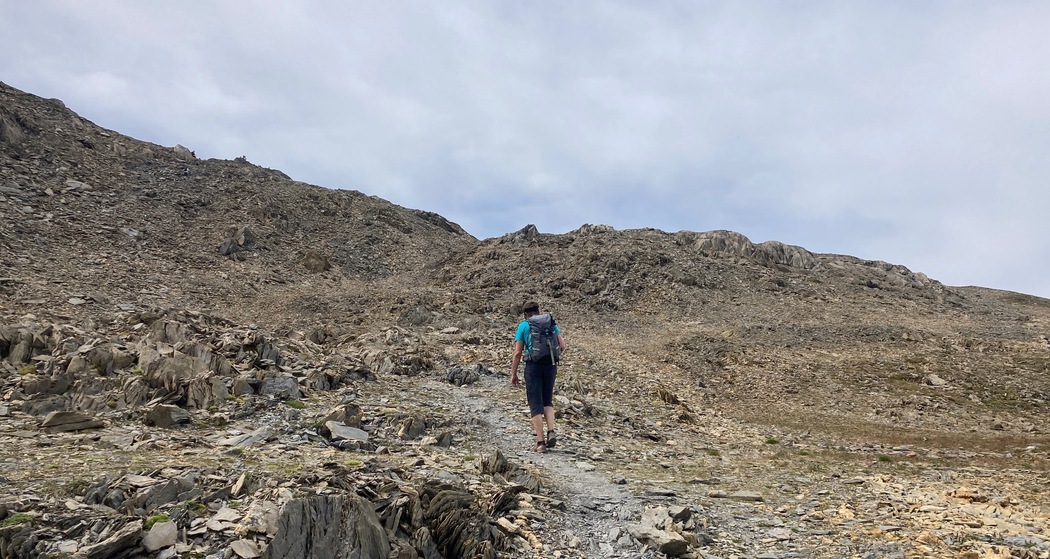 Auf dem Weg zum Piz Fess