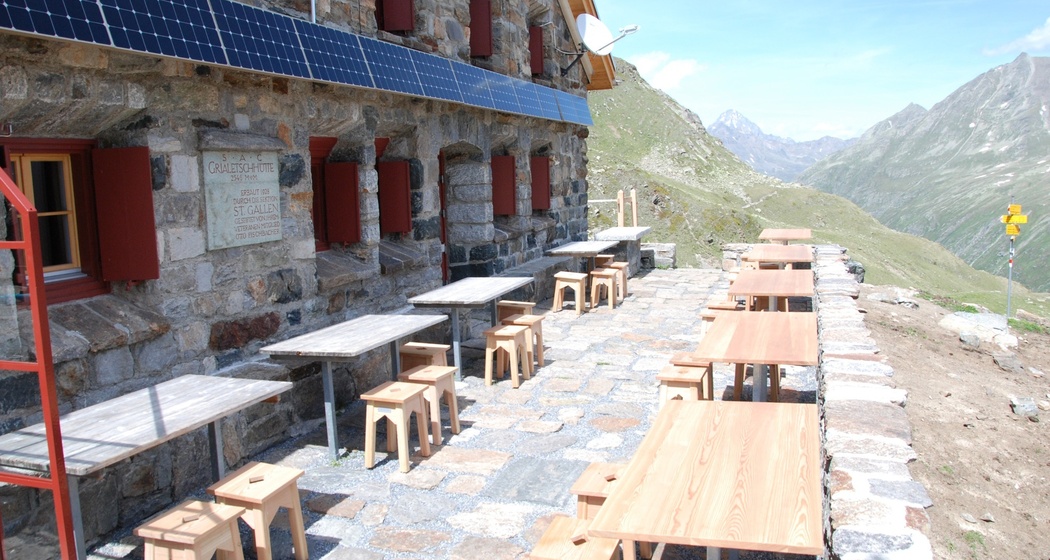 Terasse Grialetsch Hütte