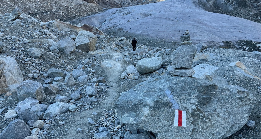 Blick auf die Gletscherzunge