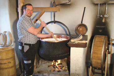 Traditional cheese dairy Alp Tannenboden
