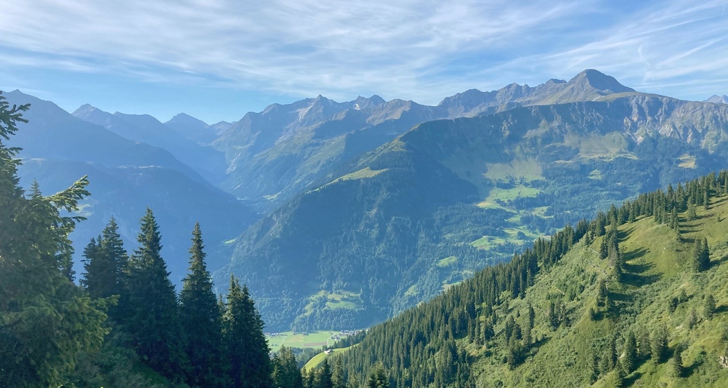 Aussicht auf der Rundtour Alp Glivers