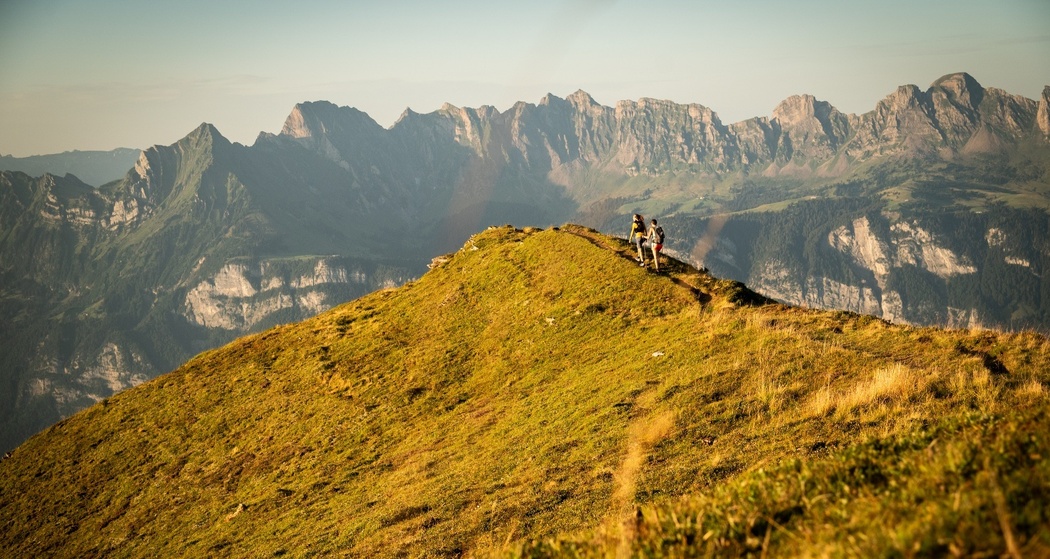 Aussicht vom Guscha Gradweg