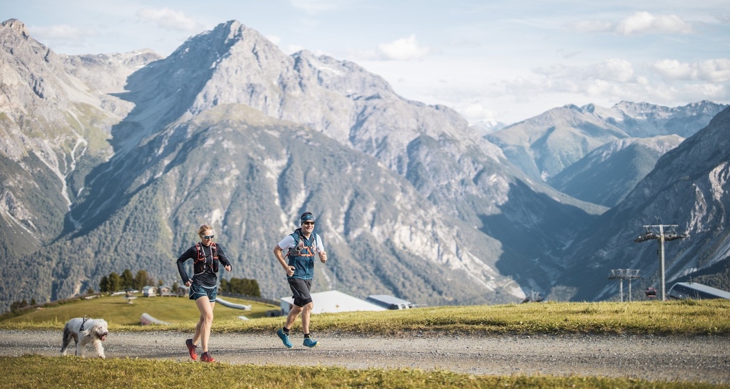 Oberhalb der Bergstation Motta Naluns bei Scuol.