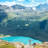 View of Lake Silvaplana
