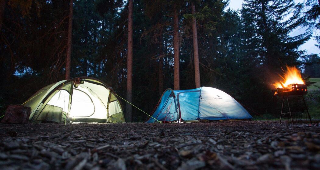 Campen auf dem Camping Gravas Lenzerheide