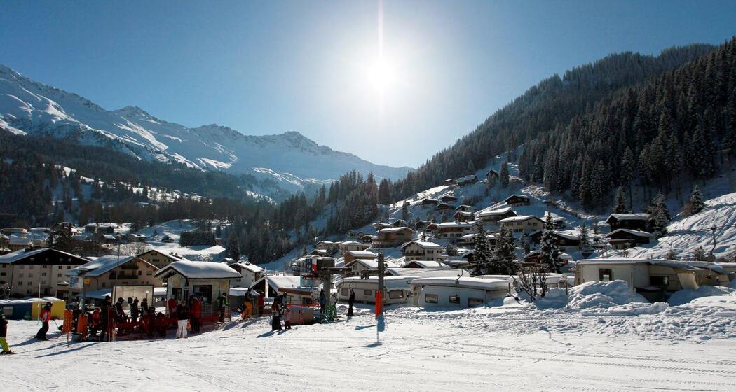 Camping Pradafenz im Winter